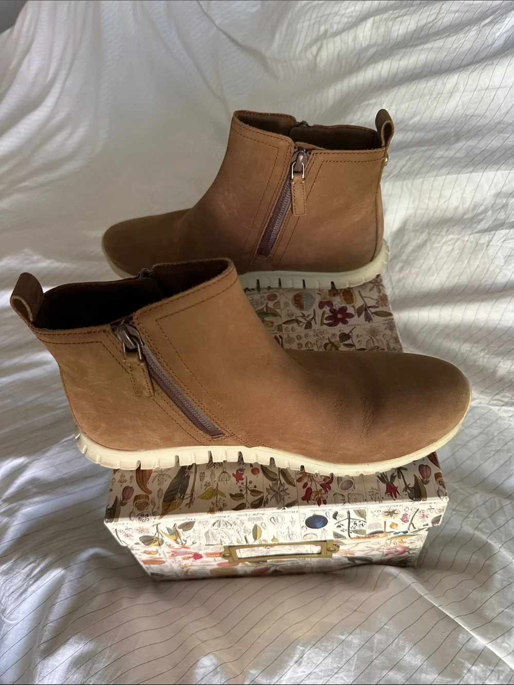 Cole Haan Zero Grand Collection - Brown Waterproof Ankle Boots - 6.5